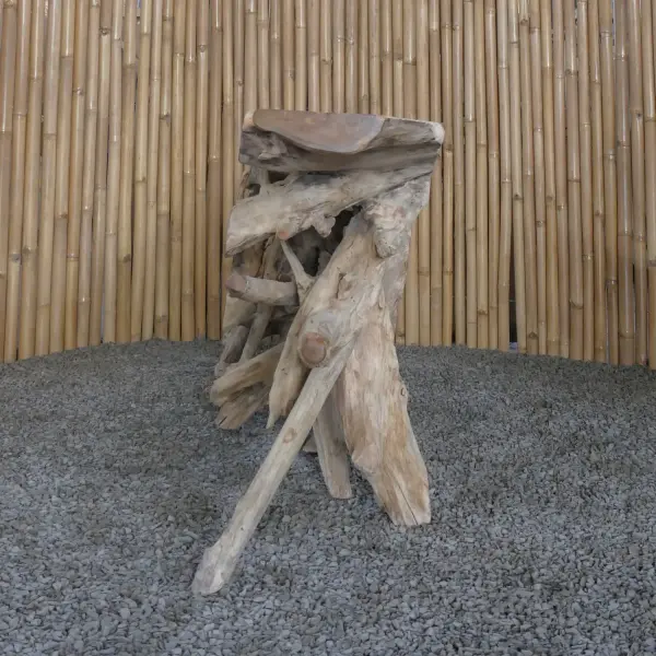 Product image 3 of the product “Console, made from unique teak root- Approx. 120cm Length and 80cm Height. The shape may vary. ”